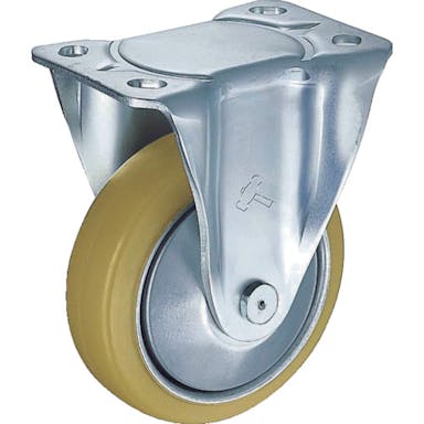 【CAINZ-DASH】ハンマーキャスター 固定式ウレタン車輪（スチールホイール・ローラーベアリング）１５０ｍｍ 520SR-URB150【別送品】