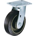 【CAINZ-DASH】ハンマーキャスター 重荷重用旋回式ゴム車輪（イモノホイール・ラジアルボールベアリング）１２５ｍｍ 500BPS-CR125【別送品】