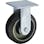 【CAINZ-DASH】ハンマーキャスター 重荷重用固定式ゴム車輪（イモノホイール・ラジアルボールベアリング）１５０ｍｍ 500BPR-CR150【別送品】