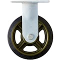 【CAINZ-DASH】ハンマーキャスター 重荷重用固定式ゴム車輪（イモノホイール・ラジアルボールベアリング）２００ｍｍ 500BPR-CR200【別送品】