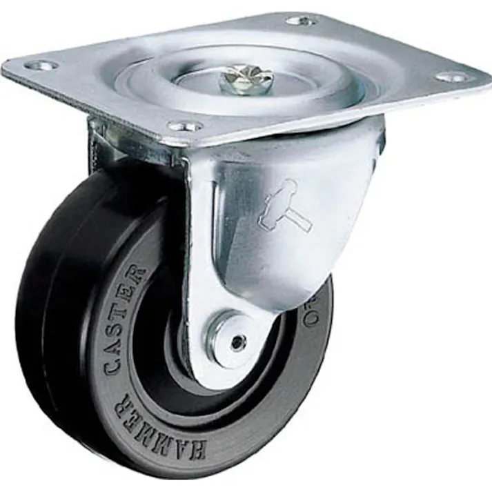 ハンマー Gシリーズ 旋回式ゴム車輪 440G-R75 75mm