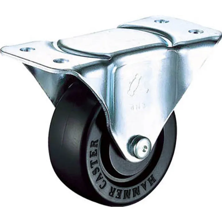ハンマー Gシリーズ 固定式ゴム車輪 440G-R75 75mm