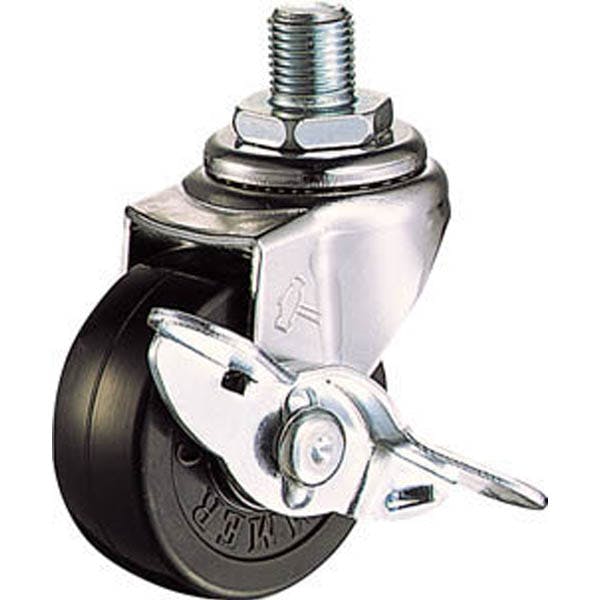 ハンマー A型 ねじ式 自在ストッパー付 ゴム車50mm UNF 1/2 415A-10R50 BAR01