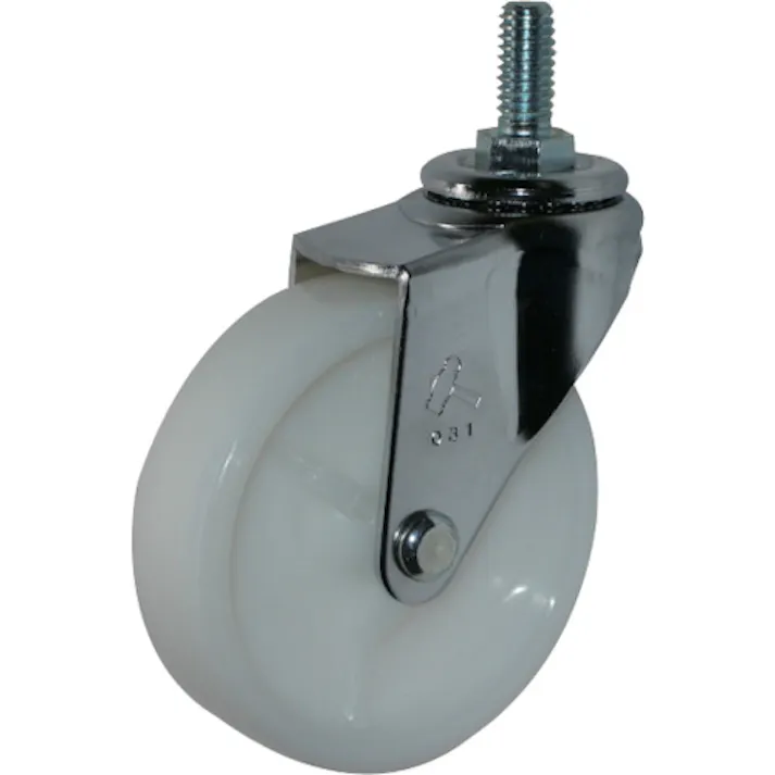 【CAINZ-DASH】ハンマーキャスター ねじ込み旋回式ナイロン車輪 75mm W3/8 420A-20N75【別送品】