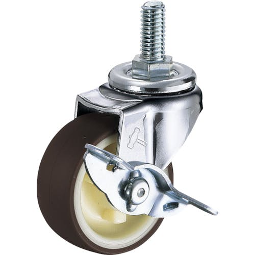 ハンマーキャスター ねじ込み旋回式ウレタン車輪(ナイロンホイール)40mm W3/8 ストッパー付 415A-2UR40 ねじ込み式ウレタンキャスター ハンマーキャスター ねじ込み旋回式ウレタン車輪(ナイロンホイール)40mm W3/8 ストッパー付 415A-2UR40 ねじ込み式ウレタンキャスター