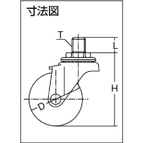 CAINZ-DASH】ハンマーキャスター ねじ込み旋回式ナイロン車輪 ５０ｍｍ Ｍ１２【別送品】｜ホームセンター通販【カインズ】