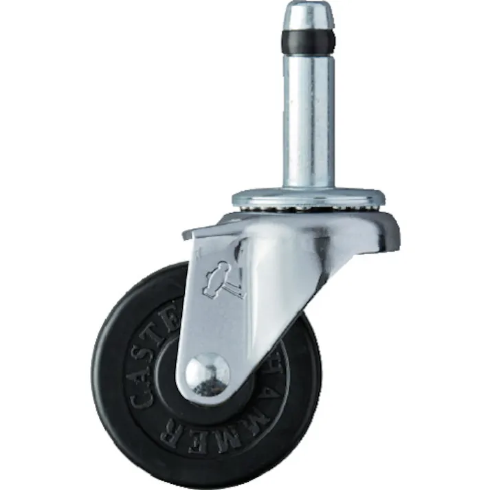 【CAINZ-DASH】ハンマーキャスター 差込み旋回式ゴム車輪 50mm 420K-R50【別送品】