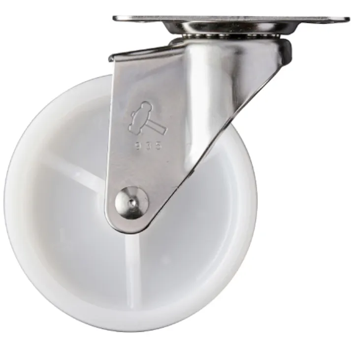 【CAINZ-DASH】ハンマーキャスター Eシリーズオールステンレス自在ナイロン車75mm 320E-N75【別送品】