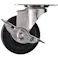 【CAINZ-DASH】ハンマーキャスター Eシリーズオールステンレス 旋回式ゴム車輪 65mm ストッパー付 315E-R65【別送品】
