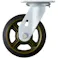 【CAINZ-DASH】ハンマーキャスター 重荷重用旋回式ゴム車輪(イモノホイール・ラジアルボールベアリング)200mm 500HPS-CR200【別送品】
