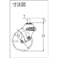 【CAINZ-DASH】ハンマーキャスター クッションキャスターＭ１２Ｘ１．７５線径２．６ 940BEA-FR100-M12-26【別送品】