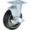 【CAINZ-DASH】ハンマーキャスター 重荷重用旋回式ゴム車輪（イモノホイール・ラジアルボールベアリング）１００ｍｍ　ＳＰ付 519BPS-CR100【別送品】