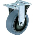 【CAINZ-DASH】ハンマーキャスター 静音固定式ゴム車輪（ナイロンホイール・ラジアルボールベアリング）６５ｍｍ 420BBR-FR65【別送品】