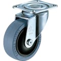 【CAINZ-DASH】ハンマーキャスター 静音旋回式ゴム車輪（ナイロンホイール・ラジアルボールベアリング）６５ｍｍ 420BBS-FR65【別送品】
