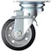 【CAINZ-DASH】ハンマーキャスター 旋回式ゴム車輪(ラジアルボールベアリング)100mm トータルロック付 413J-RBB100【別送品】