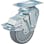 【CAINZ-DASH】ハンマーキャスター クッションキャスター旋回式ウレタン車輪　１００ｍｍ　線径２．６ｍｍ　ＳＰ付 935BBE-UZ100-26【別送品】