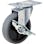 【CAINZ-DASH】ハンマーキャスター Ｅシリーズ旋回式エラストマー車輪（ＰＰホイール）１００ｍｍ　ストッパー付 415E-L100【別送品】