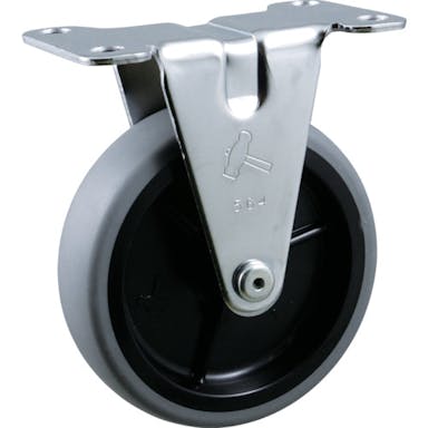 【CAINZ-DASH】ハンマーキャスター 固定式エラストマー車輪（ＰＰホイール）１００ｍｍ 420ER-L100【別送品】