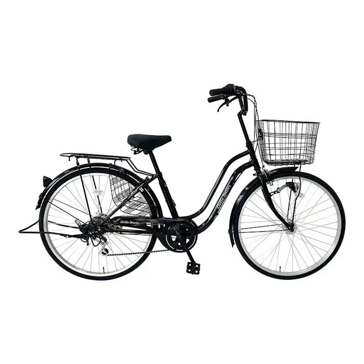 Lietto Town リエットタウン 26インチ 外装6段 FW2-B266LT-AHD ブラック