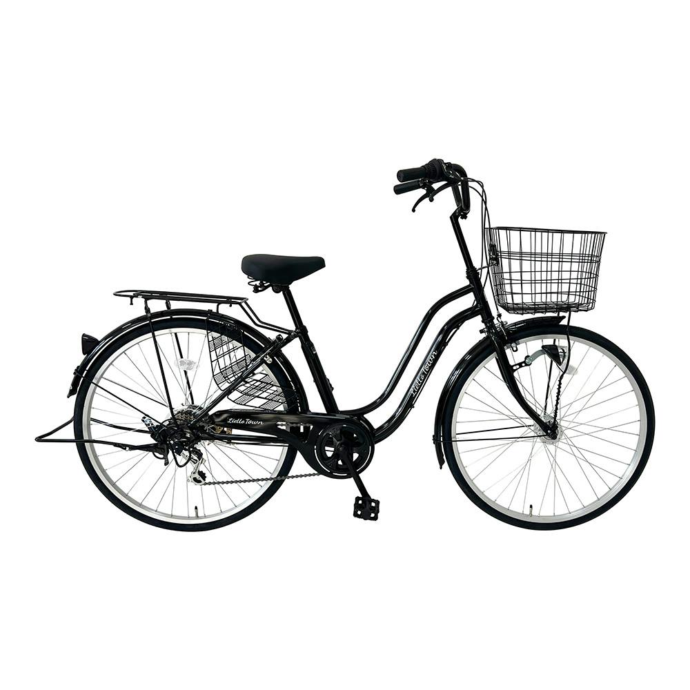 【自転車】Lietto Town リエットタウン 27インチ 外装6段 B276LT-AHD ブラック