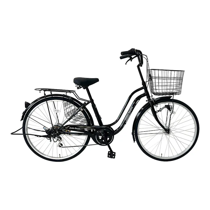 【自転車】Lietto Town リエットタウン 27インチ 外装6段 B276LT-AHD ブラック