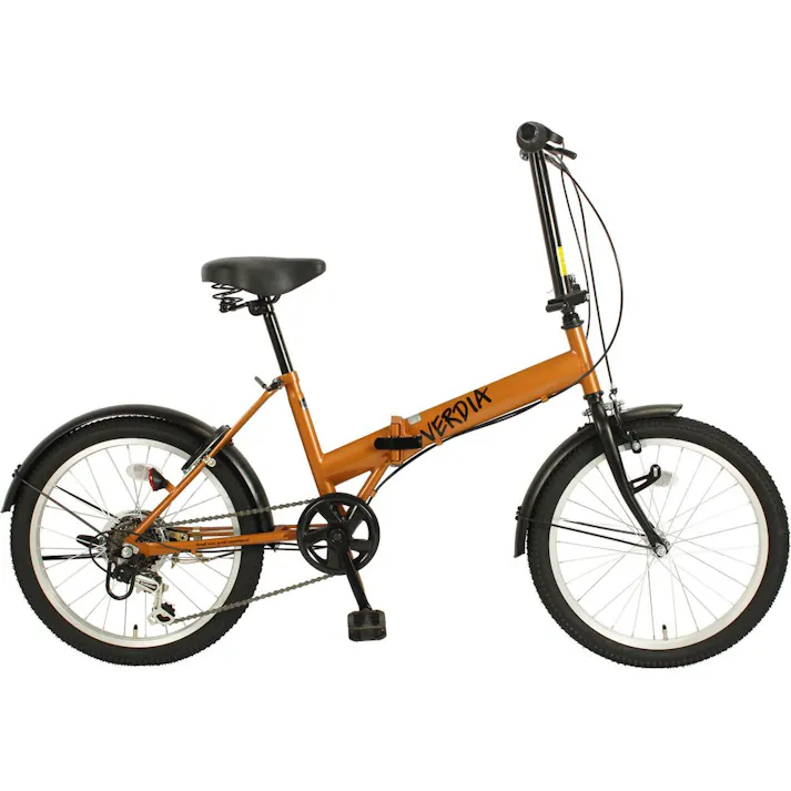 折りたたみ自転車 VERDIA ヴェルディア 20インチ 外装6段 オレンジ