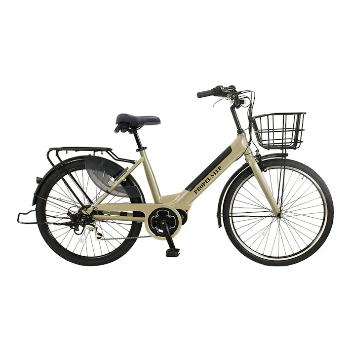 電動アシスト自転車 PROPEL STEP 26インチ 外装6段 ゴールド