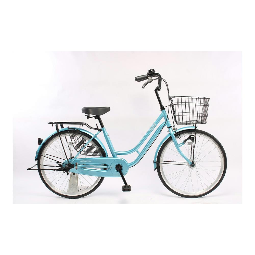 【自転車】26年モデル CHACLE 軽快 パースペクティブ PERSPECTIVE エアレスタイヤ搭載 240HD 24インチ スカイブルー