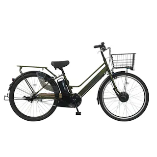 【自転車】26年モデル エアレス電動自転車 軽快 CHACLE フレッシャ FLESHA 260FS2 26インチ カーキ
