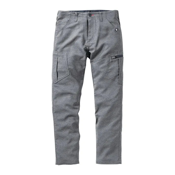 REAL BASE 軽量ストレッチカーゴパンツ LL ライトグレー