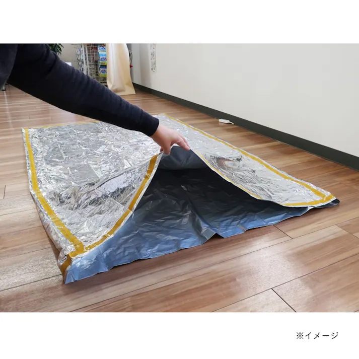 KOKUBO 緊急簡易アルミ寝袋 静音タイプ 125cm 220cm