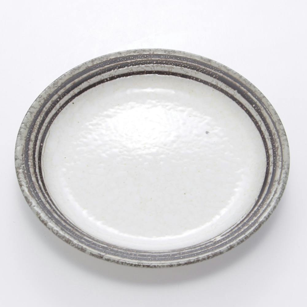 雪粉引ライン 45深皿 15cm