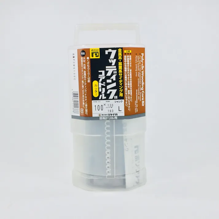 ミヤナガ ウッデイングコアドリル カッター 100 PCWS100C