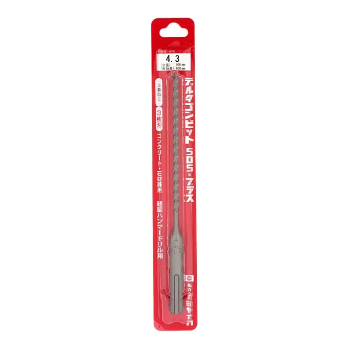ミヤナガ デルタゴンビットSDSプラス ネジタイプ 4.3×166mm DLSDS043