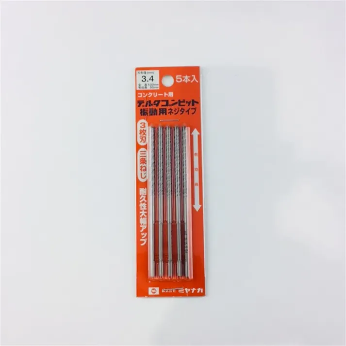 ミヤナガ デルタゴンビット振動用 ネジタイプ 3.4 DLS34P5 5本入パック
