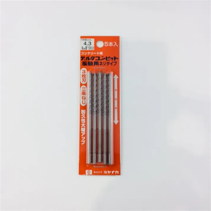 ミヤナガ デルタゴンビット振動用 ネジタイプ 4.3 DLS43P5 5本入パック