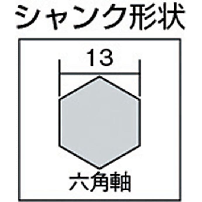 【CAINZ-DASH】ミヤナガ 接着系アンカー用デルタゴンビット六角軸　Φ２５．０×３８０ｍｍ DLHEXB25038【別送品】