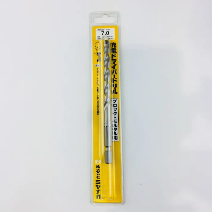 ミヤナガ 充電ドライバードリル ブロック・モルタル用 7.0mm R070