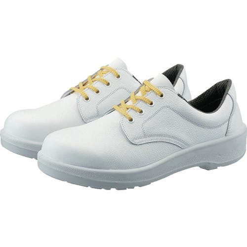 【CAINZ-DASH】シモン 静電安全靴 短靴 ７５１１白静電靴 ２５