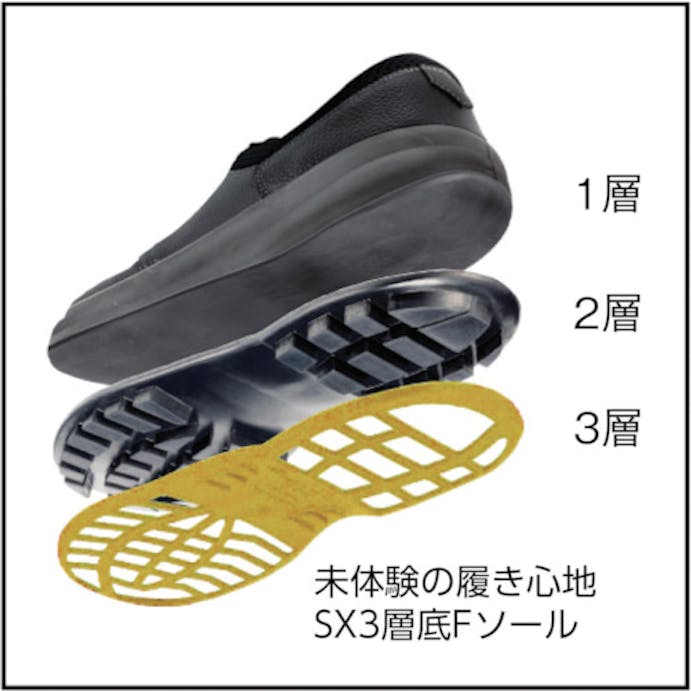 【CAINZ-DASH】シモン 安全靴　短靴　ＷＳ１１黒静電靴　２４．０ｃｍ WS11BKS-24.0【別送品】