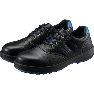【CAINZ-DASH】シモン 安全靴　短靴　ＳＬ１１－ＢＬ黒／ブルー　２３．５ｃｍ SL11BL-23.5【別送品】