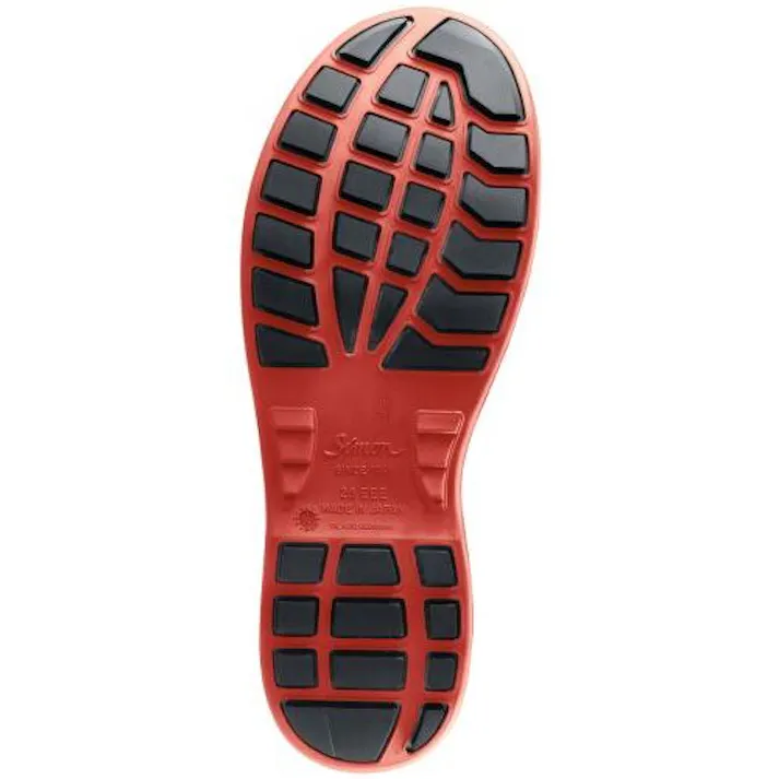 【CAINZ-DASH】シモン 安全靴 中編上 SL22-R黒/赤 27.0cm SL22R-27.0【別送品】