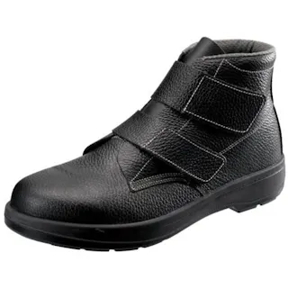 【CAINZ-DASH】シモン 安全靴 中編上 マジックテープ ウレタン2層底 AW28 24.5cm AW28BK-24.5【別送品】
