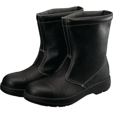 【CAINZ-DASH】シモン 安全靴　半長靴　ウレタン２層底　ＡＷ４４　２３．５ｃｍ AW44BK-23.5【別送品】