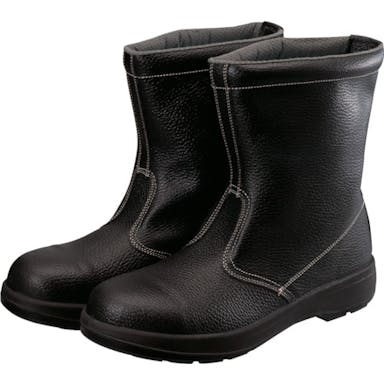 【CAINZ-DASH】シモン 安全靴　半長靴　ウレタン２層底　ＡＷ４４　２４．０ｃｍ AW44BK-24.0【別送品】