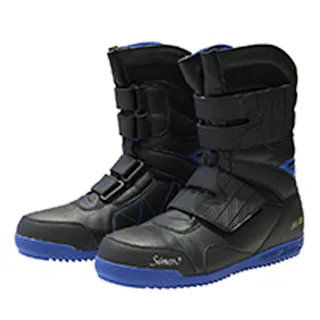 シモン 高所作業用 プロテクティブスニーカー マジック式 長靴 鳶技 S038ブルー 27.0cm