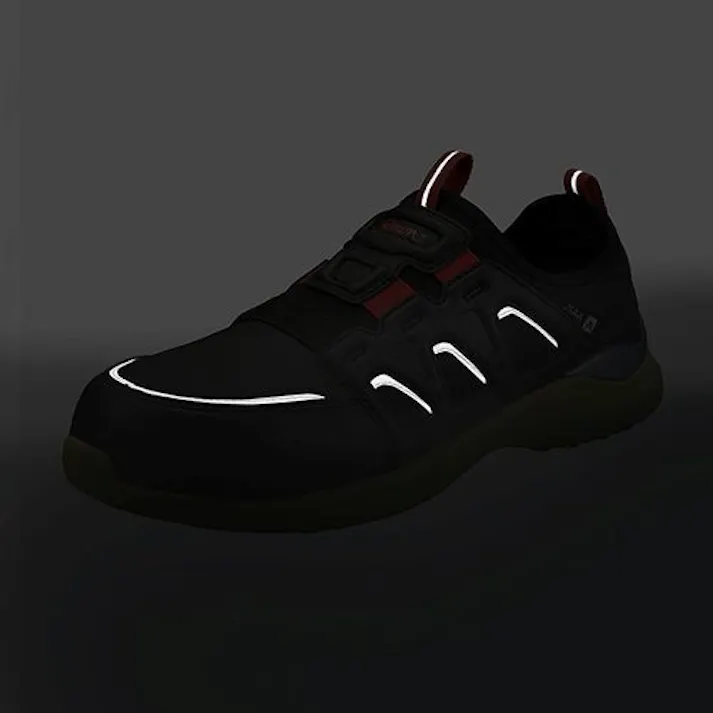 【CAINZ-DASH】シモン 軽量耐滑プロスニーカー KL517黒/イエロー 24.0cm KL517BK/YE-24.0【別送品】