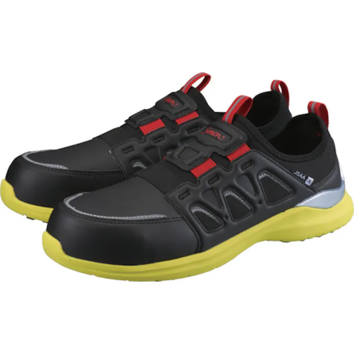 【CAINZ-DASH】シモン 軽量耐滑プロスニーカー KL517黒/イエロー 29.0cm KL517BK/YE-29.0【別送品】