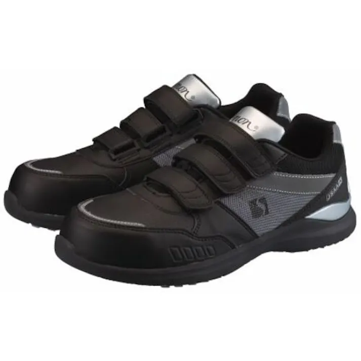 【CAINZ-DASH】シモン 軽量耐滑プロスニーカー KL518黒/シルバー 24.0cm KL518BK/SI-24.0【別送品】