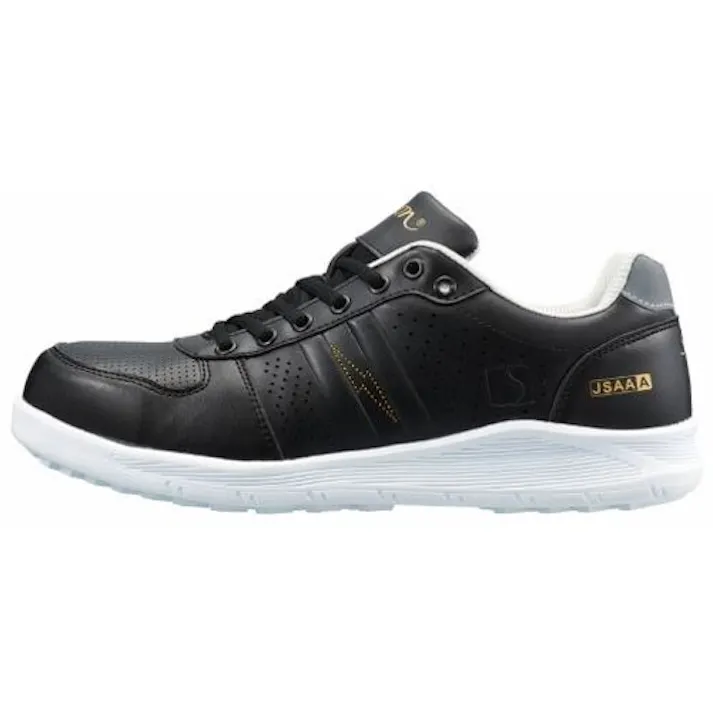 【CAINZ-DASH】シモン 耐滑静電プロスニーカー NS611黒静電 22.5cm NS611BKS-22.5【別送品】